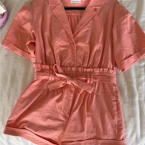 For Love And Lemons Coral Pink Women's Shorts